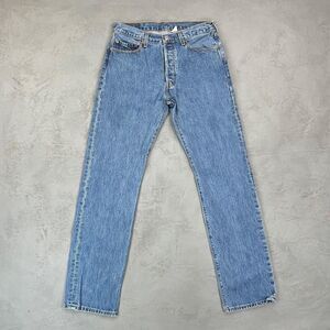 Vintage 2004 Levi's 501 Fit Stonewashed Denim Red Tab Jeans Fit 32 x 35